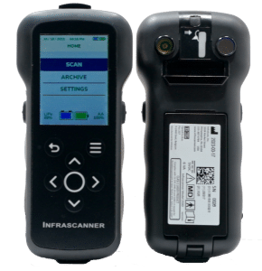 Infrascanner 2500 front and back view